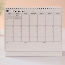 SCONY.G 2026 MINIMALIST DESKTOP PLANNER CALENDAR - 24x18cm